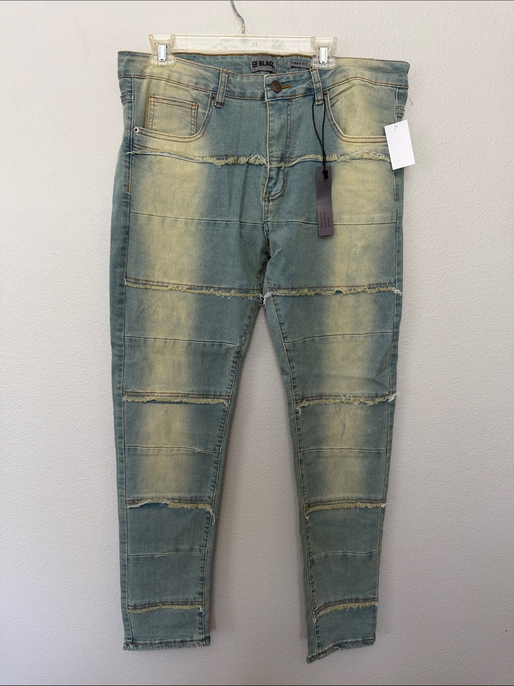 Black Skinny Fit Women’s Distressed Jeans‎ Size W36 L32 Grunge Skater Style Read